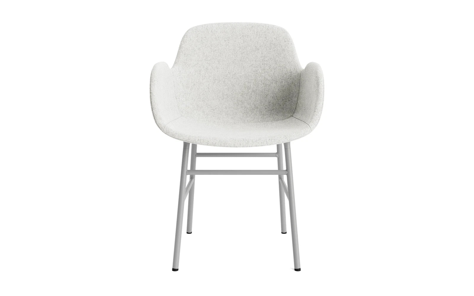 Erleben Sie den Form Lehnstuhl von Normann Copenhagen: stilvoll gepolstert in Grau, mit langlebigem Stahlrahmen und unzähligen Designoptionen für Ihr Zuhause.