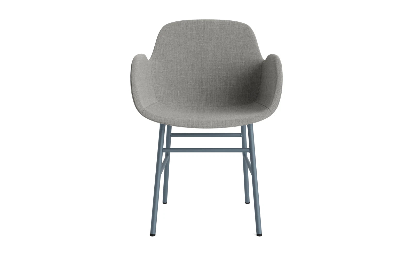 Form Lehnstuhl gepolstert Blau Stahl Remix in Remix 133 präsentiert im Onlineshop von KAQTU Design AG. Stuhl mit Armlehne ist von Normann Copenhagen