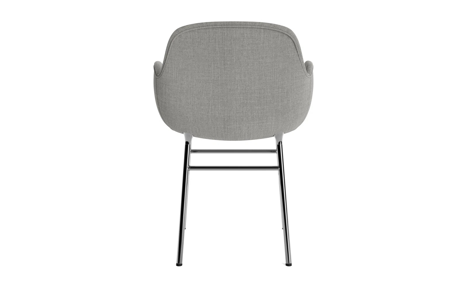 Form Lehnstuhl gepolstert Chrom Remix in Remix 133 präsentiert im Onlineshop von KAQTU Design AG. Stuhl mit Armlehne ist von Normann Copenhagen