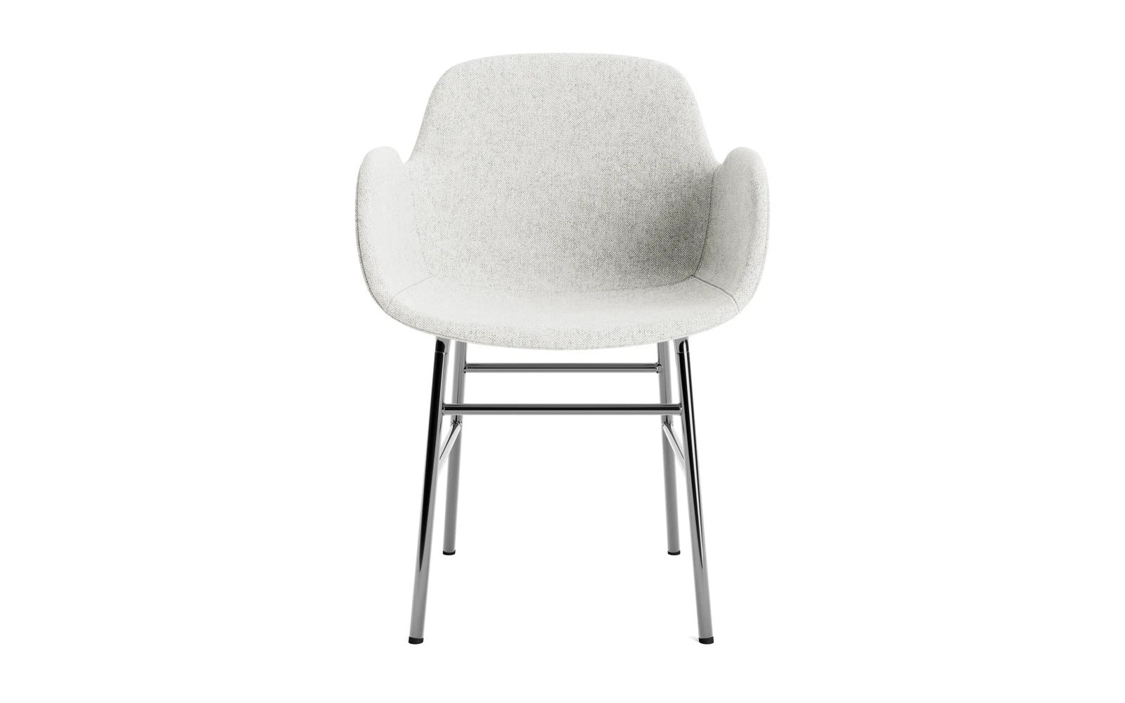 Form Lehnstuhl gepolstert Chrome Hallingdal in Hallingdal 110 präsentiert im Onlineshop von KAQTU Design AG. Stuhl mit Armlehne ist von Normann Copenhagen