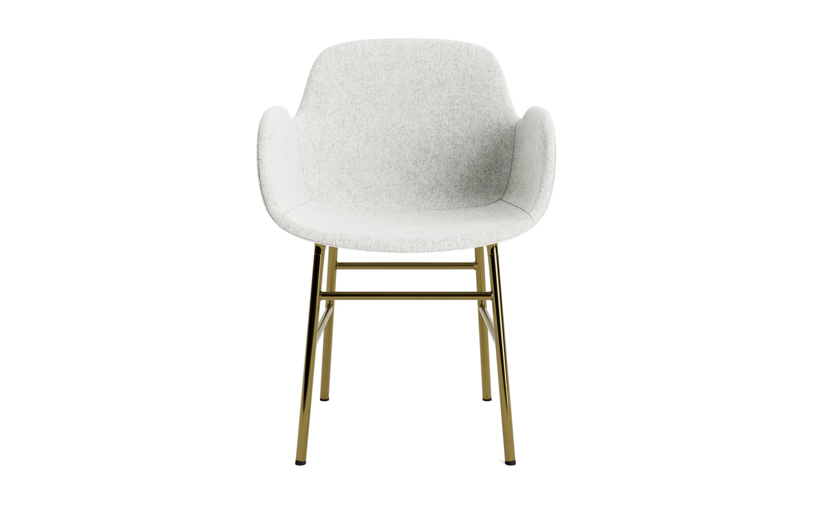Form Lehnstuhl gepolstert Messing Hallingdal in Hallingdal 110 präsentiert im Onlineshop von KAQTU Design AG. Stuhl mit Armlehne ist von Normann Copenhagen