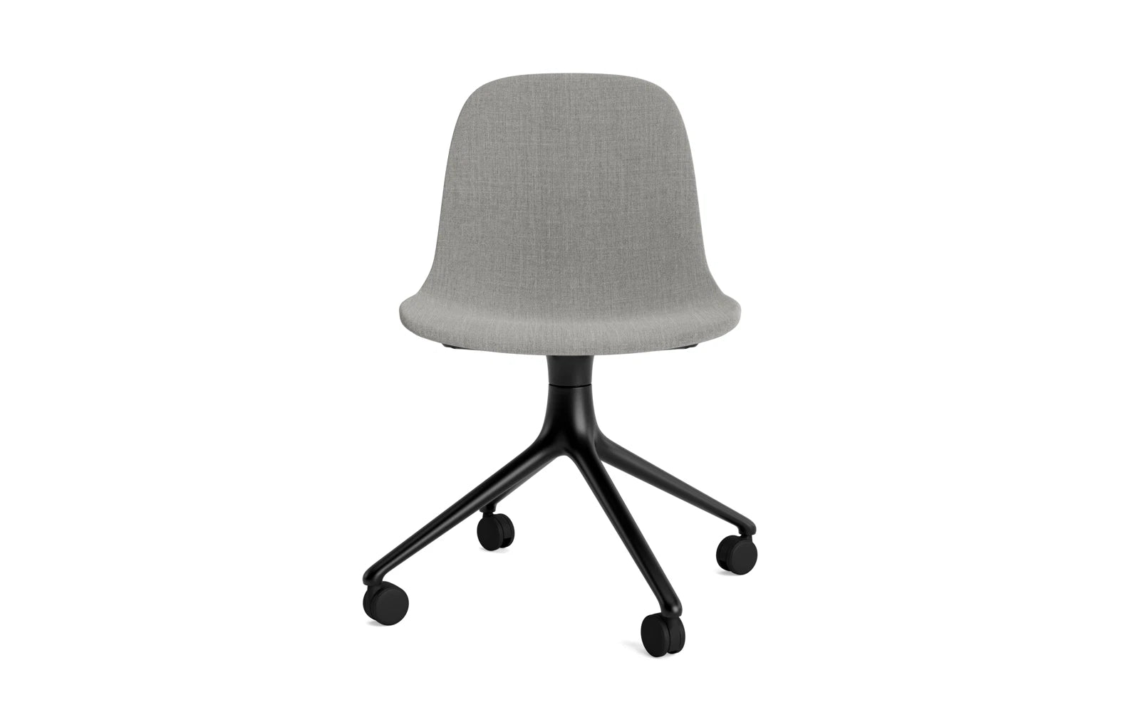 Form Drehstuhl 4W schwarzes Aluminium Vollpolster Remix in Remix 133 präsentiert im Onlineshop von KAQTU Design AG. Drehstuhl ist von Normann Copenhagen