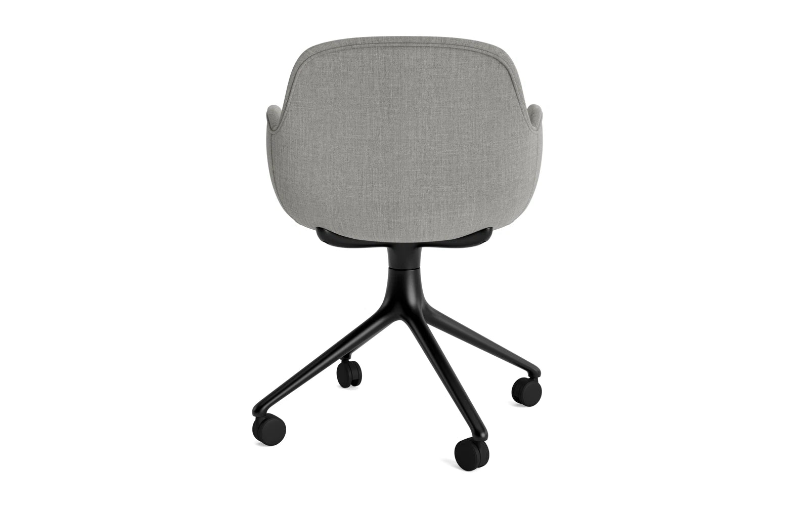 Form Drehsessel 4W Vollpolster schwarzes Aluminium/Remix in Remix 133 präsentiert im Onlineshop von KAQTU Design AG. Sessel ist von Normann Copenhagen