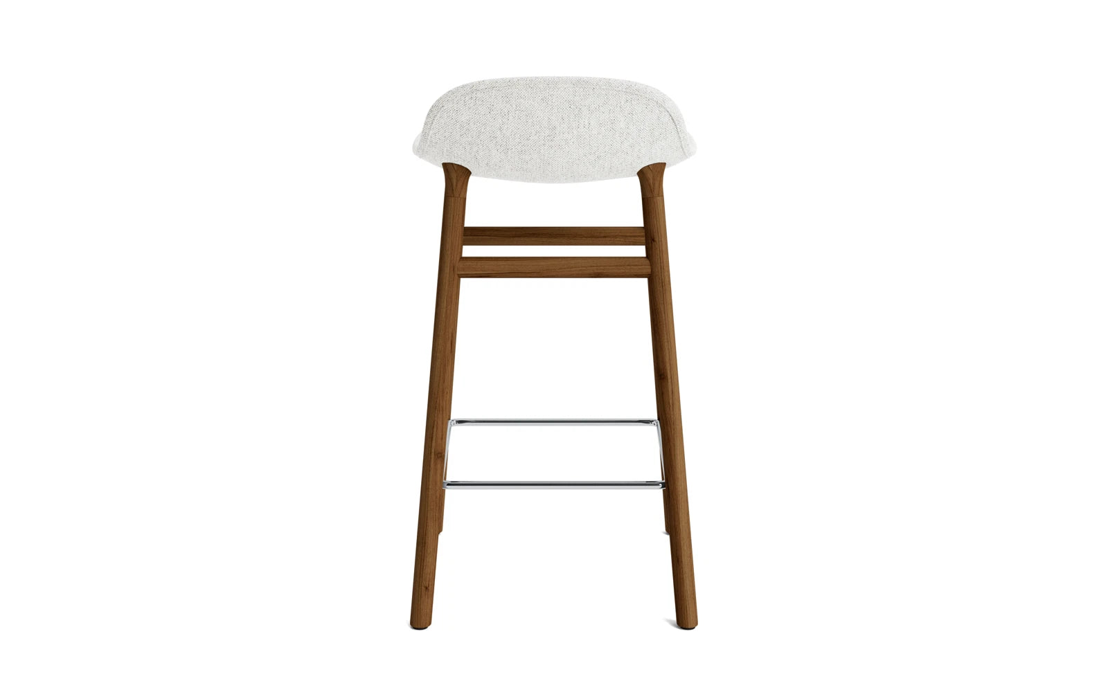 Erleben Sie den Form Barstuhl 65 cm in edlem Walnuss Hallingdal – gepolstert für ultimativen Komfort und stilvolles Wohndesign von Normann Copenhagen.