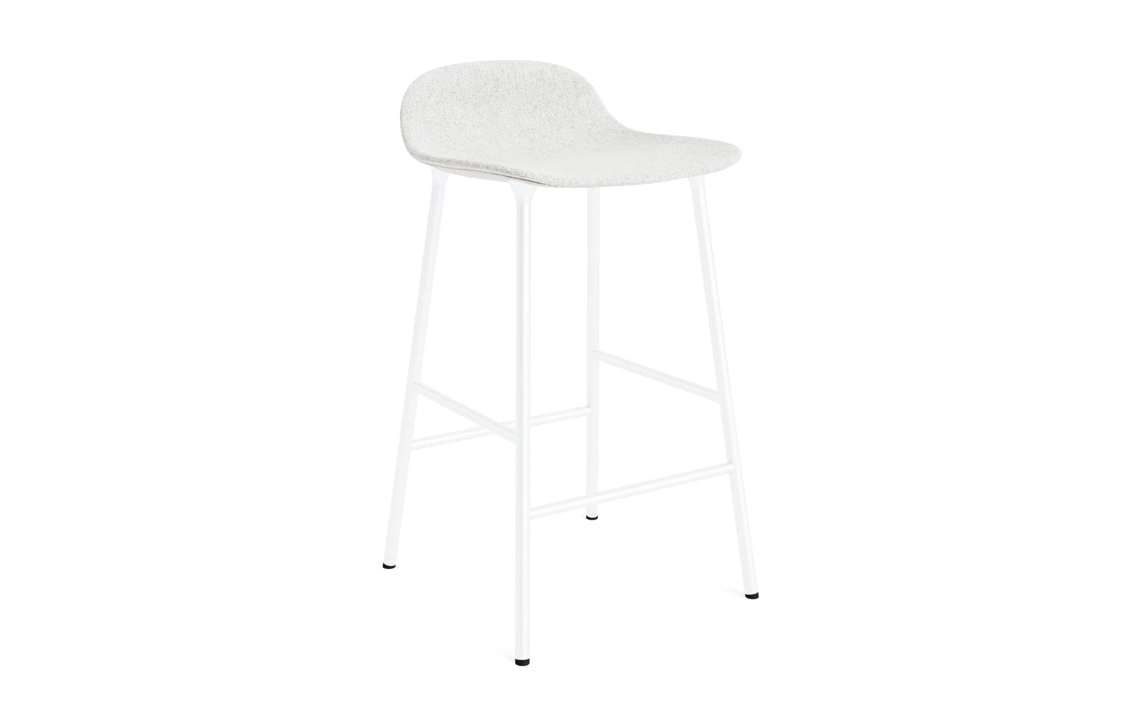 Form Barstuhl 65 cm gepolstert weiß Stahl Hallingdal in Hallingdal 110 präsentiert im Onlineshop von KAQTU Design AG. Barstuhl ist von Normann Copenhagen