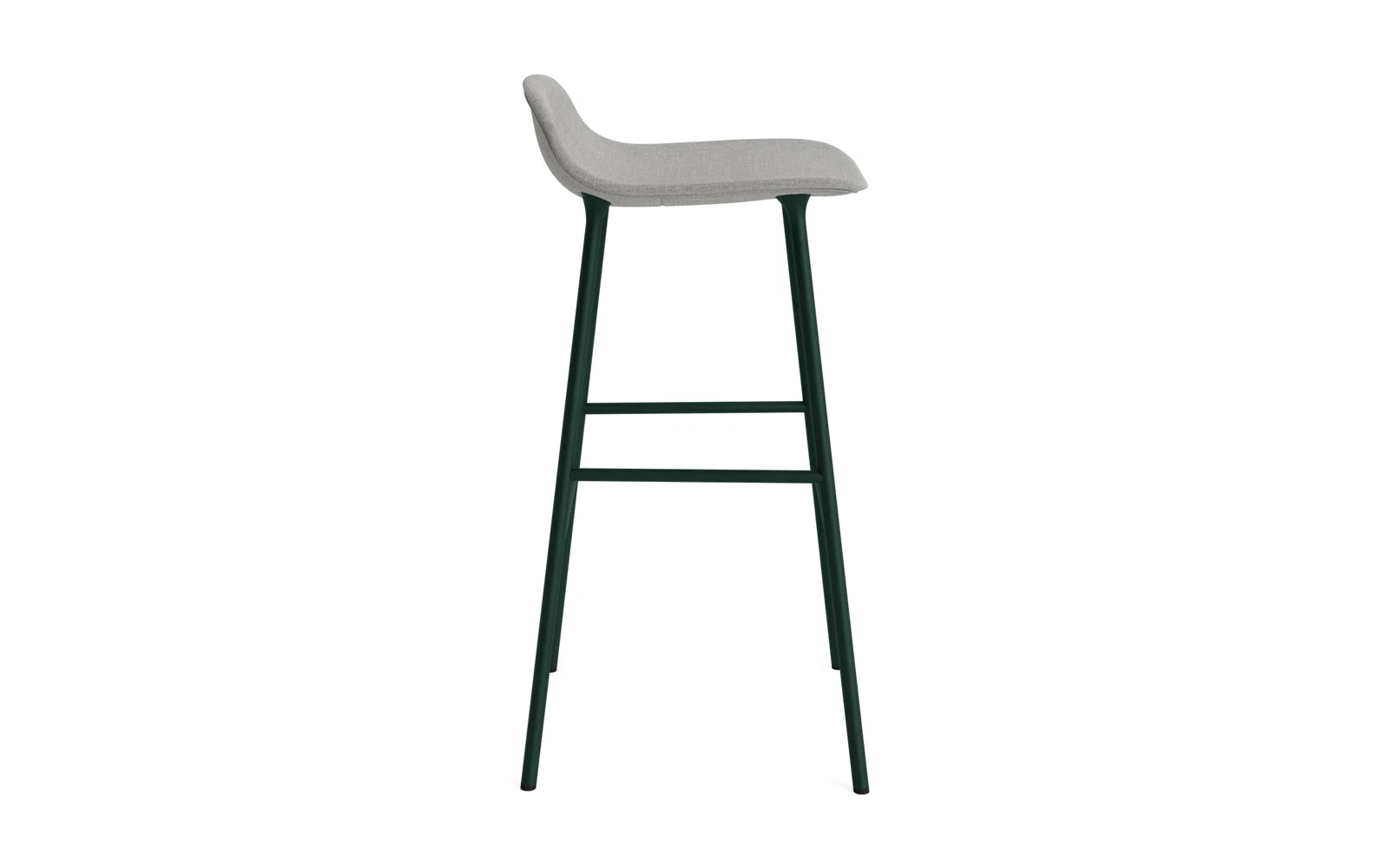 Entdecken Sie den Form Barstuhl 75 cm in stilvollem Grün von Normann Copenhagen – gepolstert für ultimativen Komfort und modernes Design.