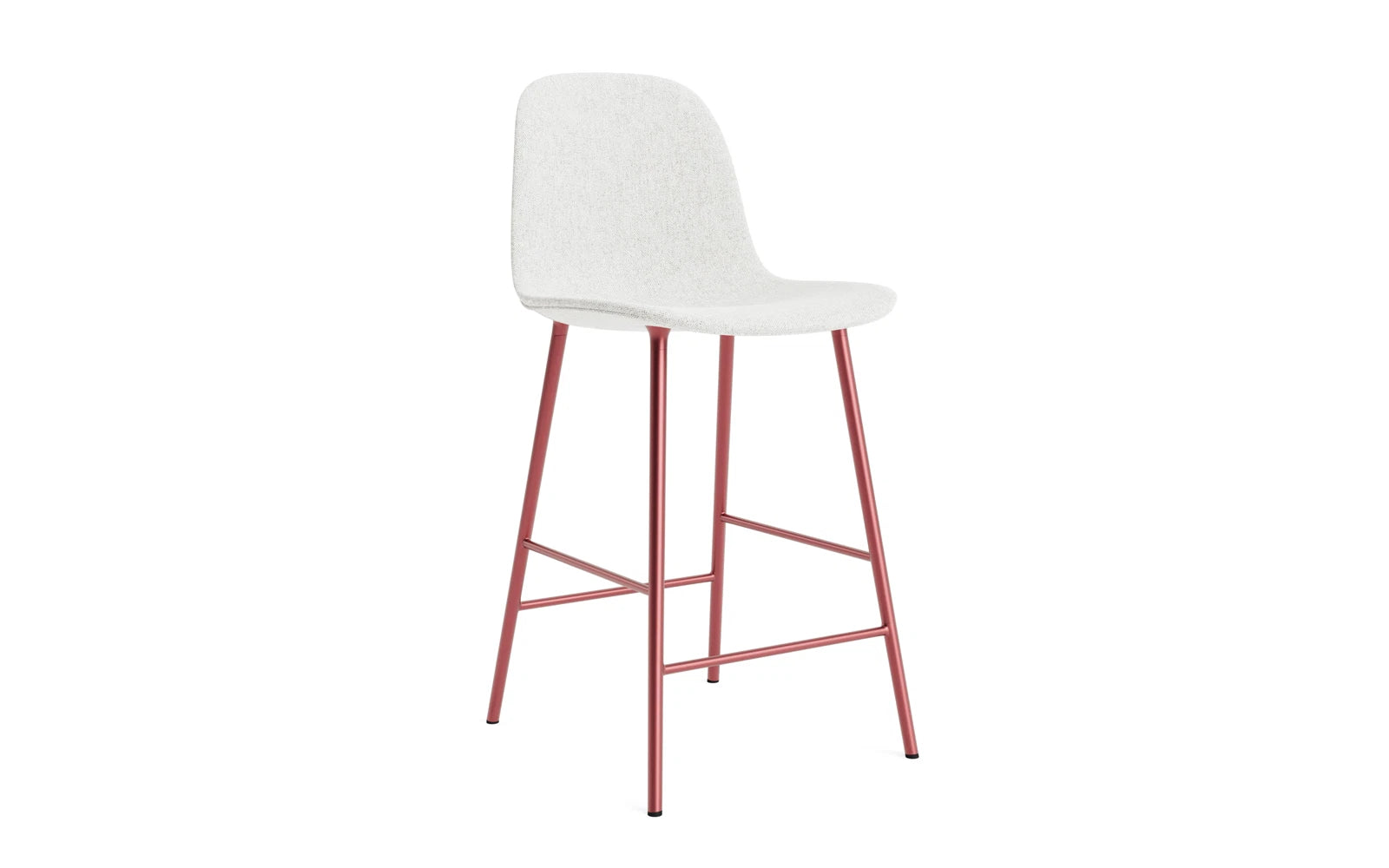 Form Barstuhl 65 cm gepolstert Rot Stahl Hallingdal in Hallingdal 110 präsentiert im Onlineshop von KAQTU Design AG. Barstuhl ist von Normann Copenhagen