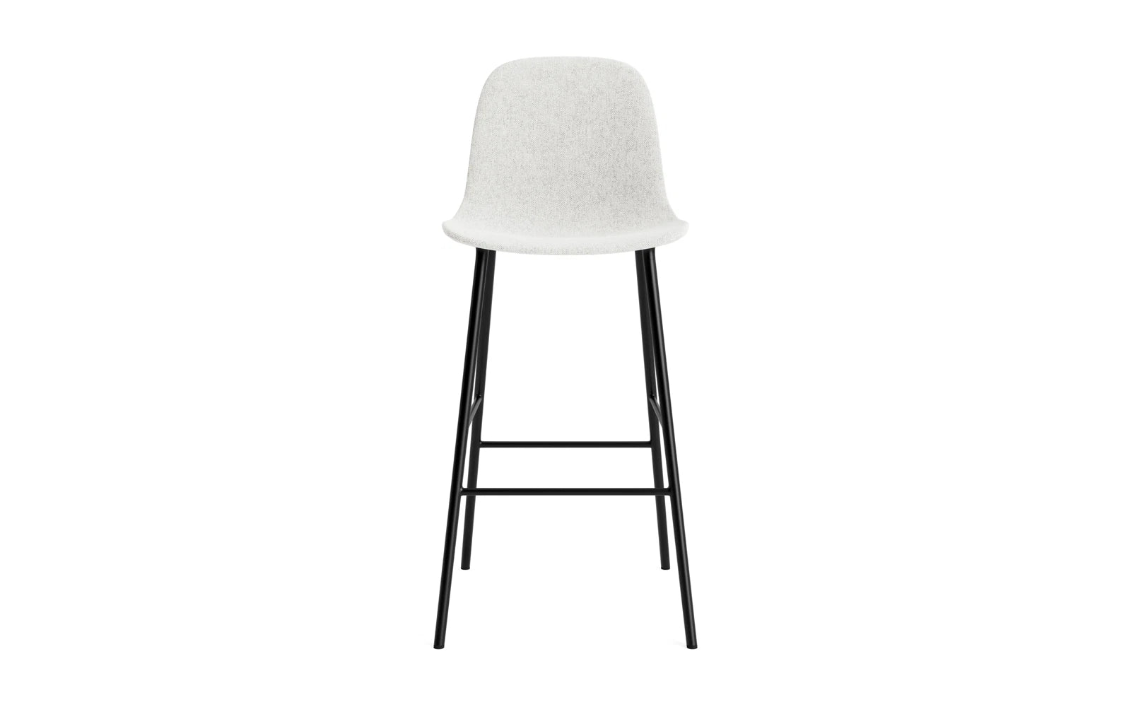 Form Barstuhl 75 cm gepolstert  Schwarz Stahl Hallingdal in Hallingdal 110 präsentiert im Onlineshop von KAQTU Design AG. Barstuhl ist von Normann Copenhagen