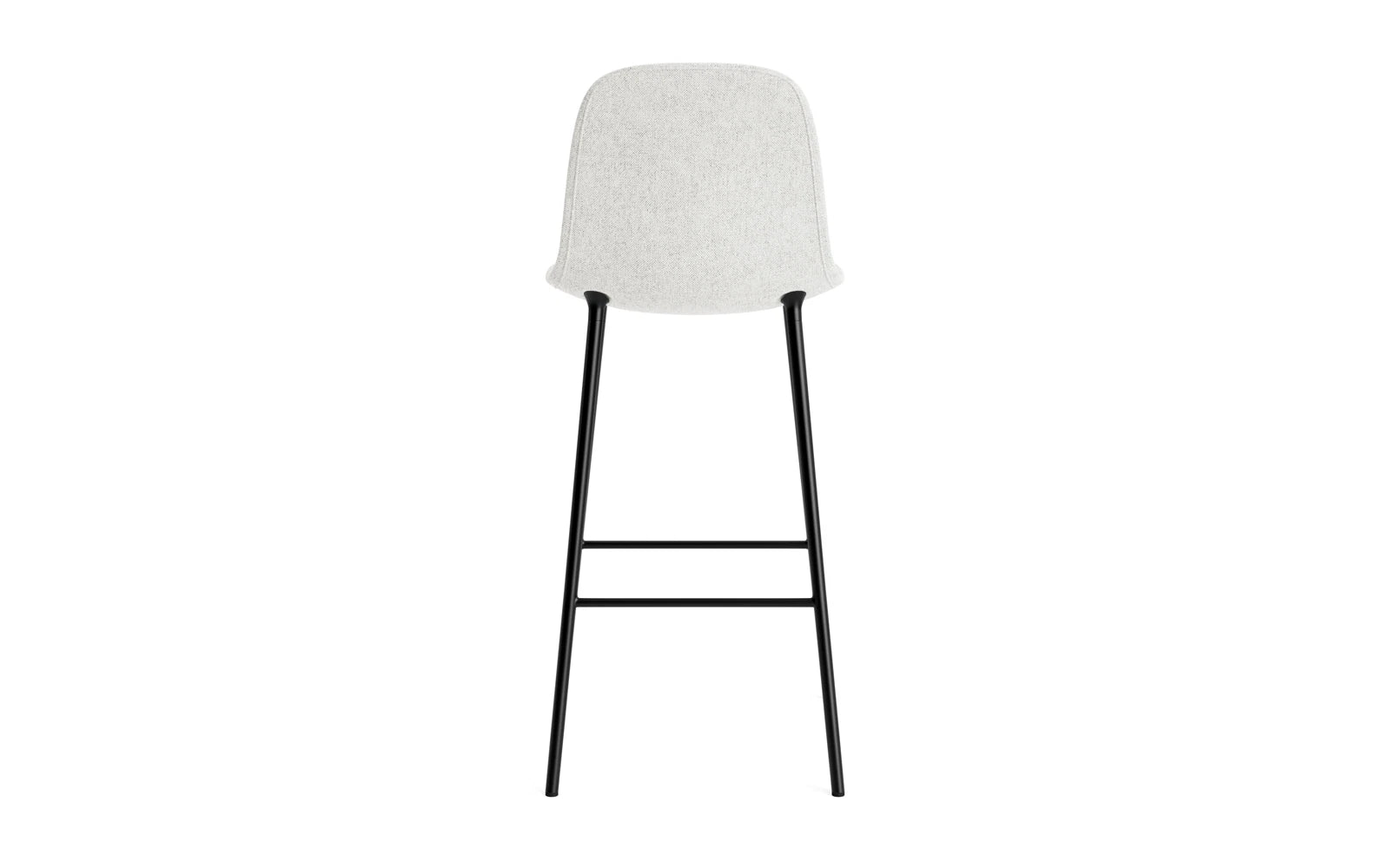 Form Barstuhl 75 cm gepolstert  Schwarz Stahl Hallingdal in Hallingdal 110 präsentiert im Onlineshop von KAQTU Design AG. Barstuhl ist von Normann Copenhagen