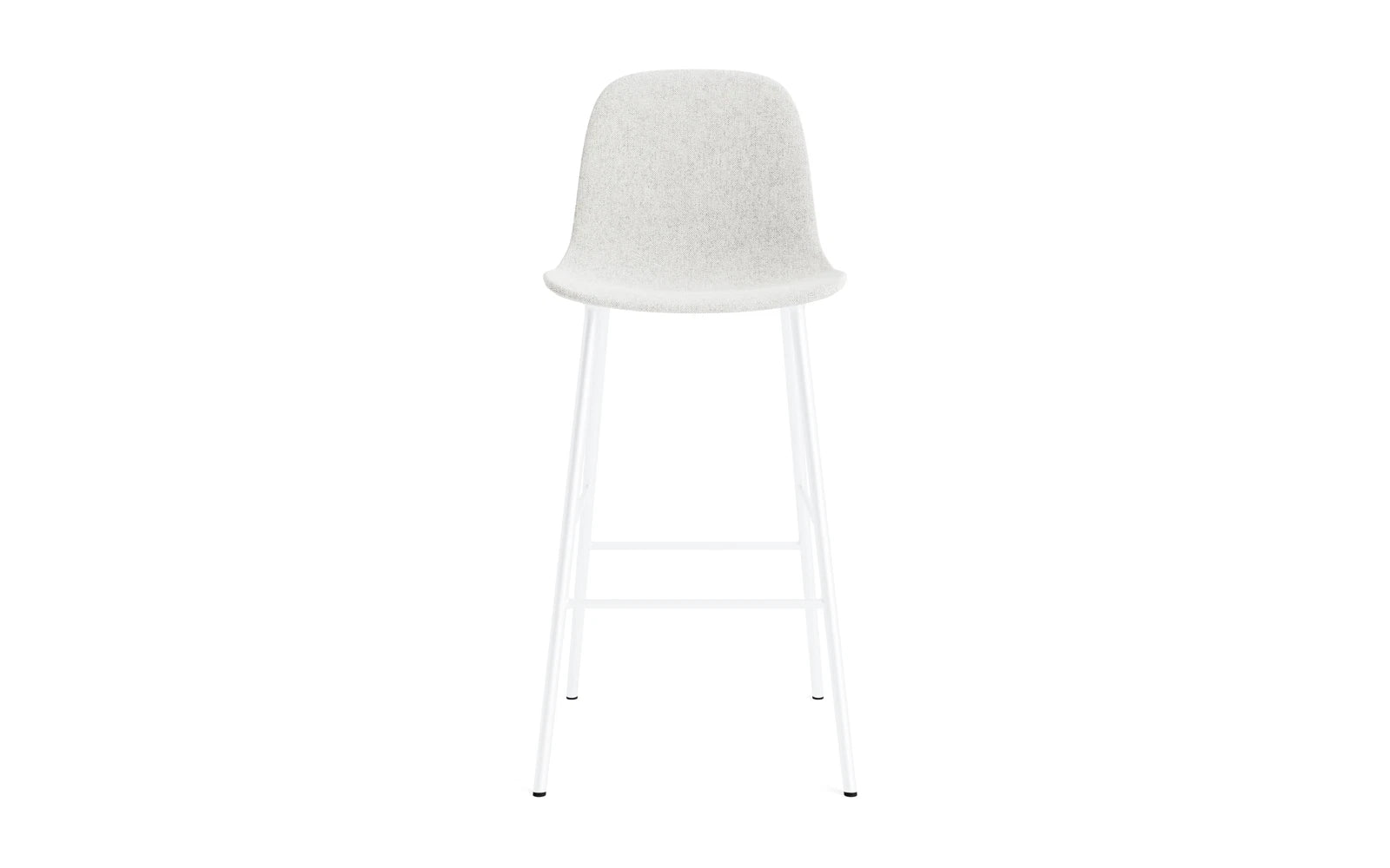 Form Barstuhl 75 cm gepolstert  Weiß Stahl Hallingdal in Hallingdal 110 präsentiert im Onlineshop von KAQTU Design AG. Barstuhl ist von Normann Copenhagen