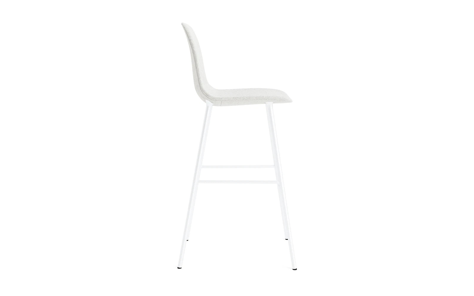 Form Barstuhl 75 cm gepolstert  Weiß Stahl Hallingdal in Hallingdal 110 präsentiert im Onlineshop von KAQTU Design AG. Barstuhl ist von Normann Copenhagen