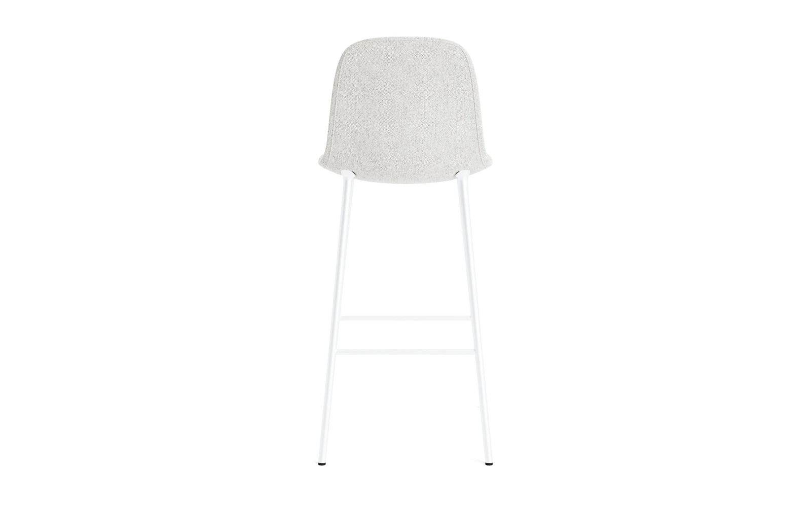 Form Barstuhl 75 cm gepolstert  Weiß Stahl Hallingdal in Hallingdal 110 präsentiert im Onlineshop von KAQTU Design AG. Barstuhl ist von Normann Copenhagen