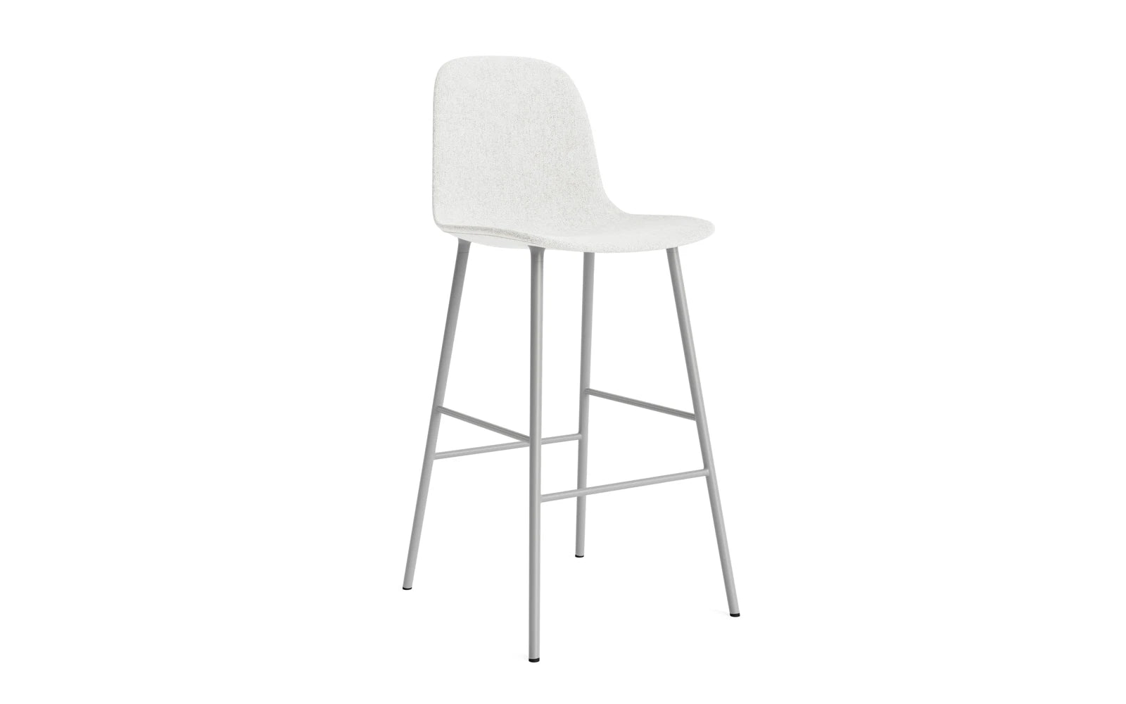 Form Barstuhl 75 cm gepolstert  Grau Stahl Hallingdal in Hallingdal 110 präsentiert im Onlineshop von KAQTU Design AG. Barstuhl ist von Normann Copenhagen