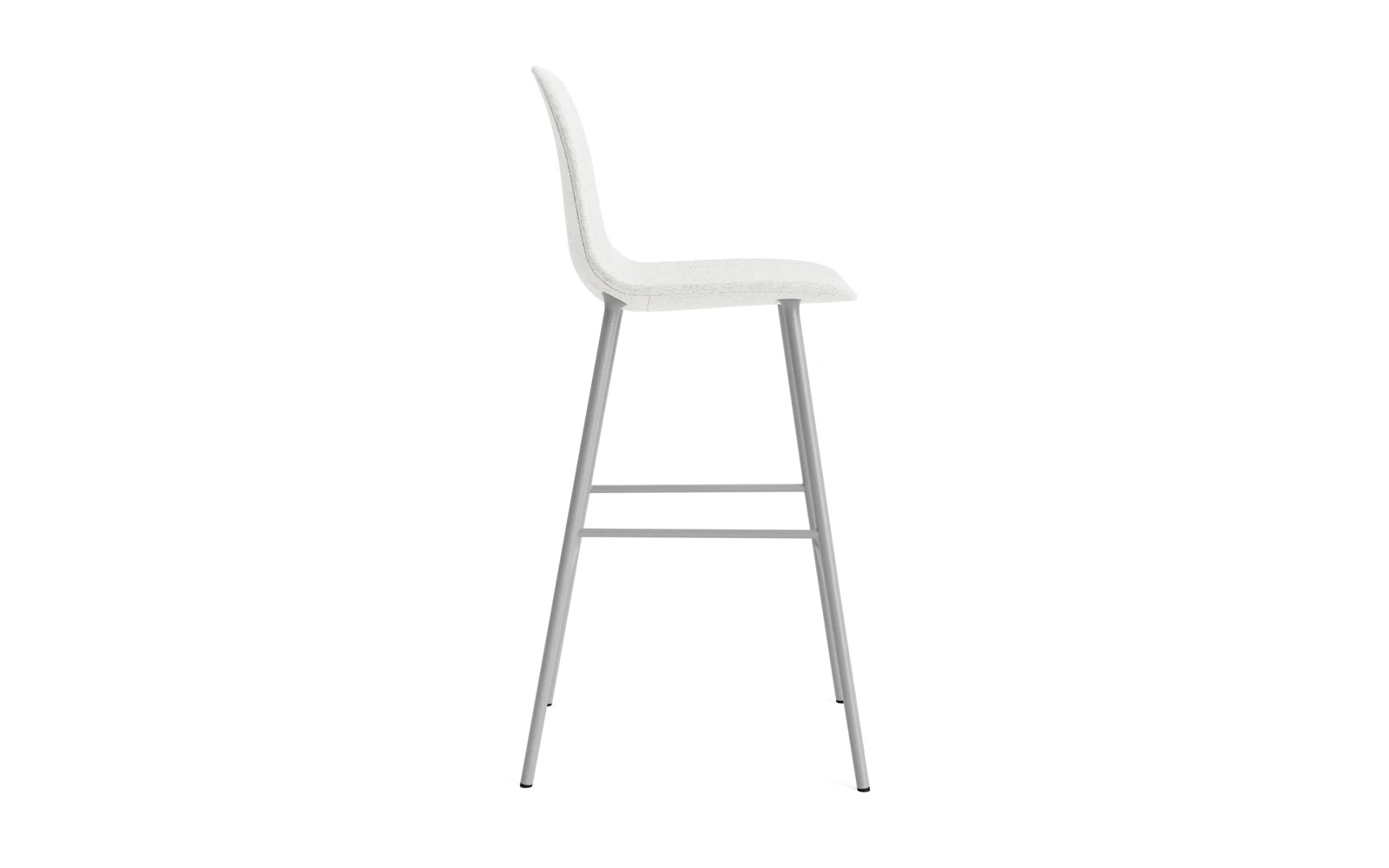 Form Barstuhl 75 cm gepolstert  Grau Stahl Hallingdal in Hallingdal 110 präsentiert im Onlineshop von KAQTU Design AG. Barstuhl ist von Normann Copenhagen