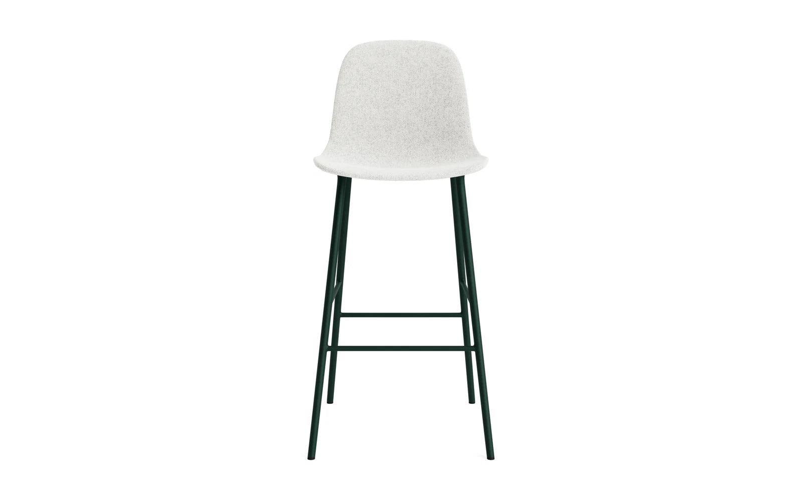 Form Barstuhl 75 cm gepolstert  Grün Stahl Hallingdal in Hallingdal 110 präsentiert im Onlineshop von KAQTU Design AG. Barstuhl ist von Normann Copenhagen