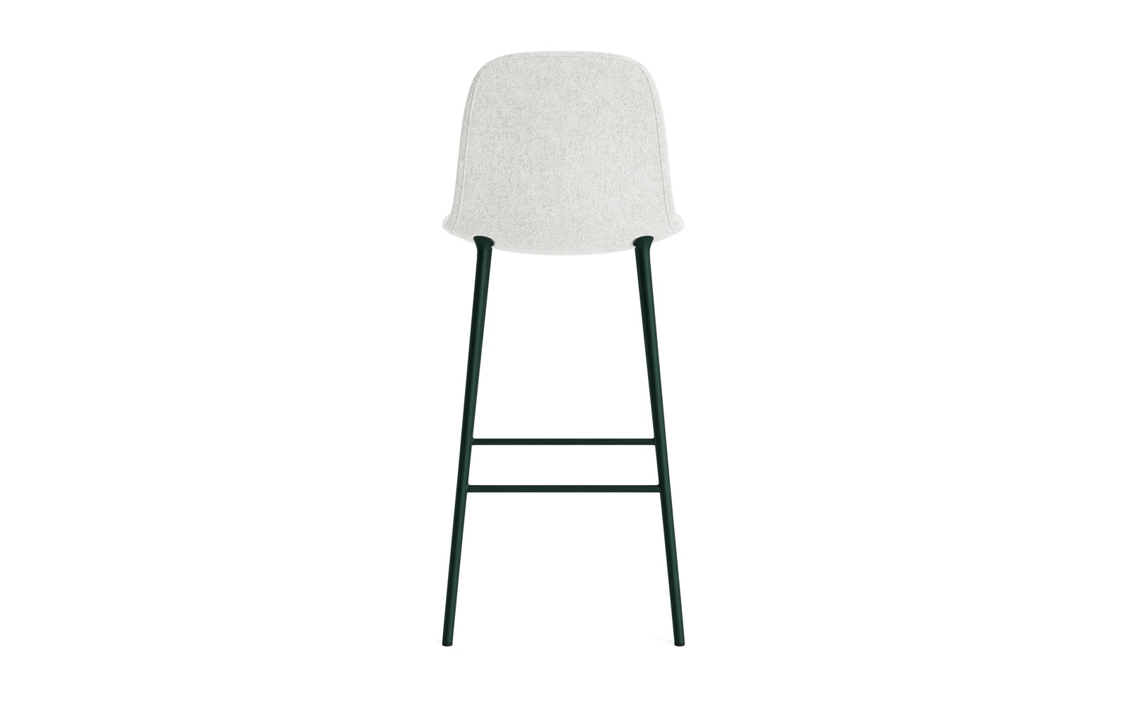 Form Barstuhl 75 cm gepolstert  Grün Stahl Hallingdal in Hallingdal 110 präsentiert im Onlineshop von KAQTU Design AG. Barstuhl ist von Normann Copenhagen