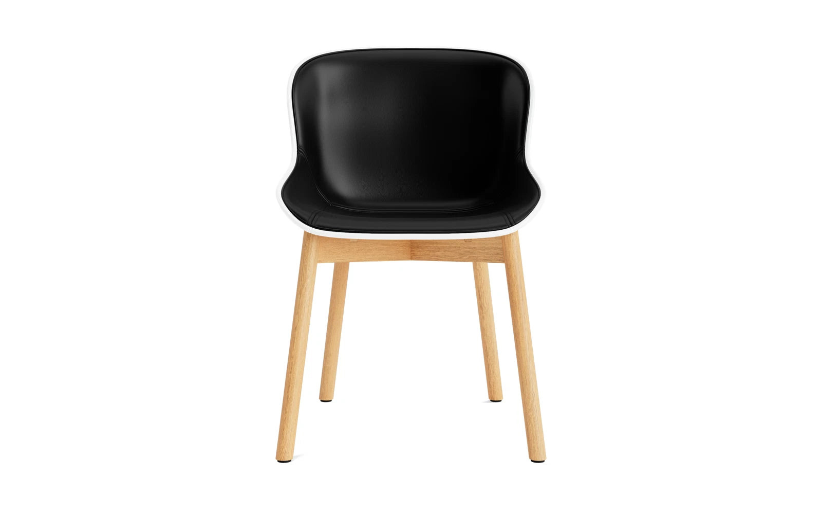 Hyg Stuhl Polster Eiche Weiss/Ultra Leder in Ultra 41599 präsentiert im Onlineshop von KAQTU Design AG. Stuhl ist von Normann Copenhagen