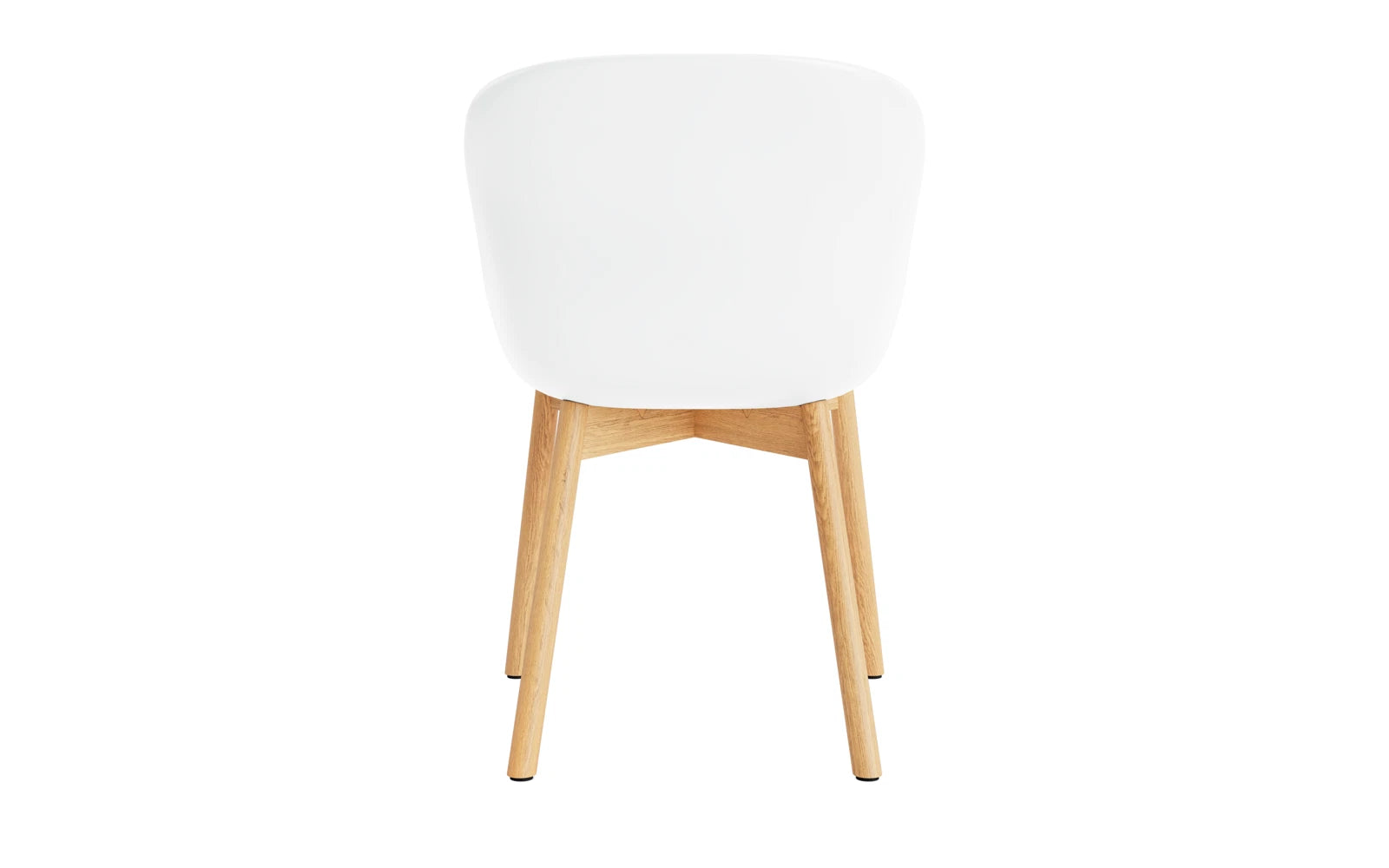 Hyg Stuhl Polster Eiche Weiss/Ultra Leder in Ultra 41599 präsentiert im Onlineshop von KAQTU Design AG. Stuhl ist von Normann Copenhagen