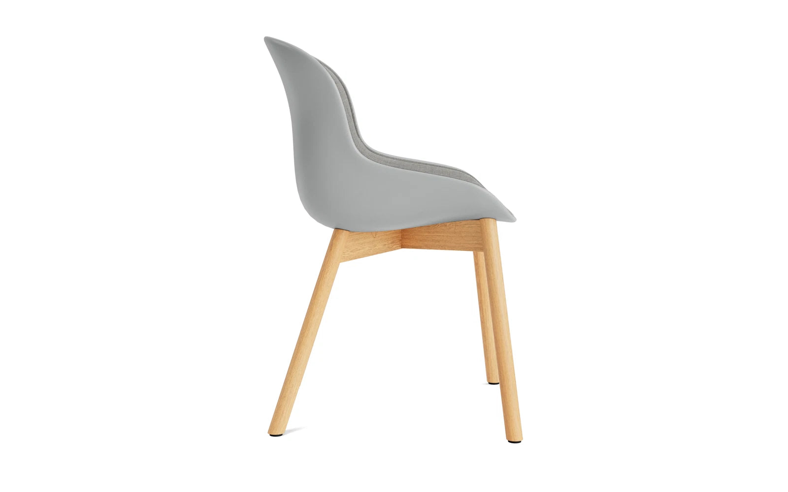 Hyg Stuhl Polster Eiche Grau/Remix in Remix 133 präsentiert im Onlineshop von KAQTU Design AG. Stuhl ist von Normann Copenhagen
