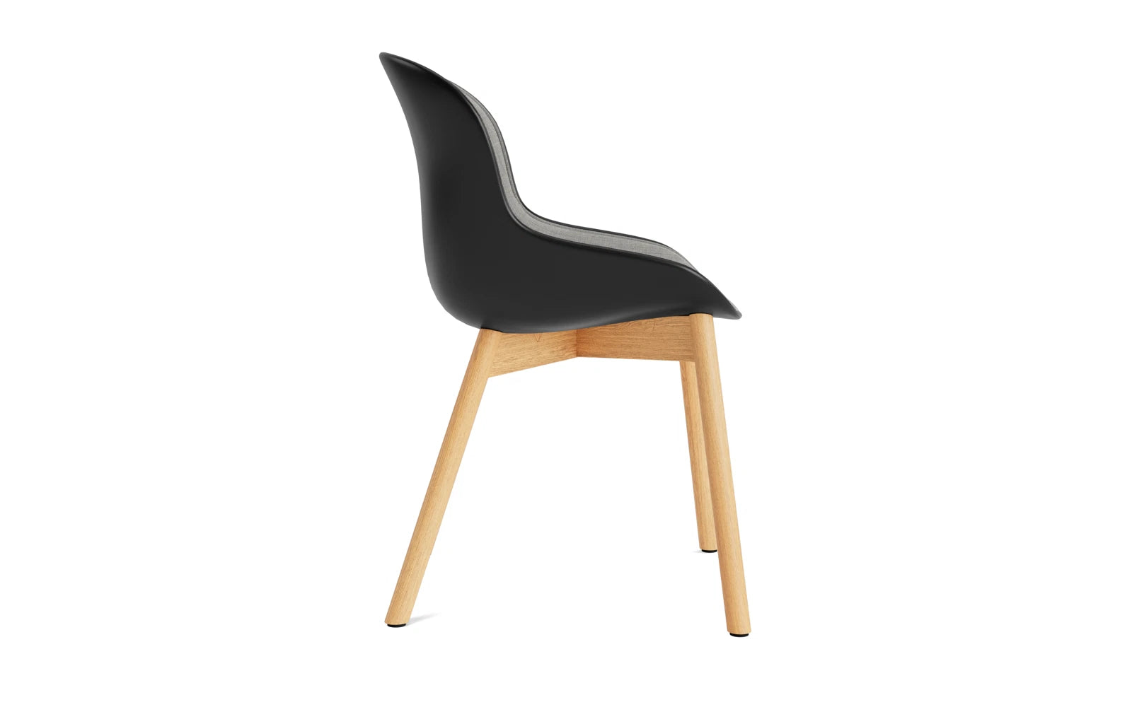 Hyg Stuhl Polster Eiche Schwarz/Remix in Remix 133 präsentiert im Onlineshop von KAQTU Design AG. Stuhl ist von Normann Copenhagen