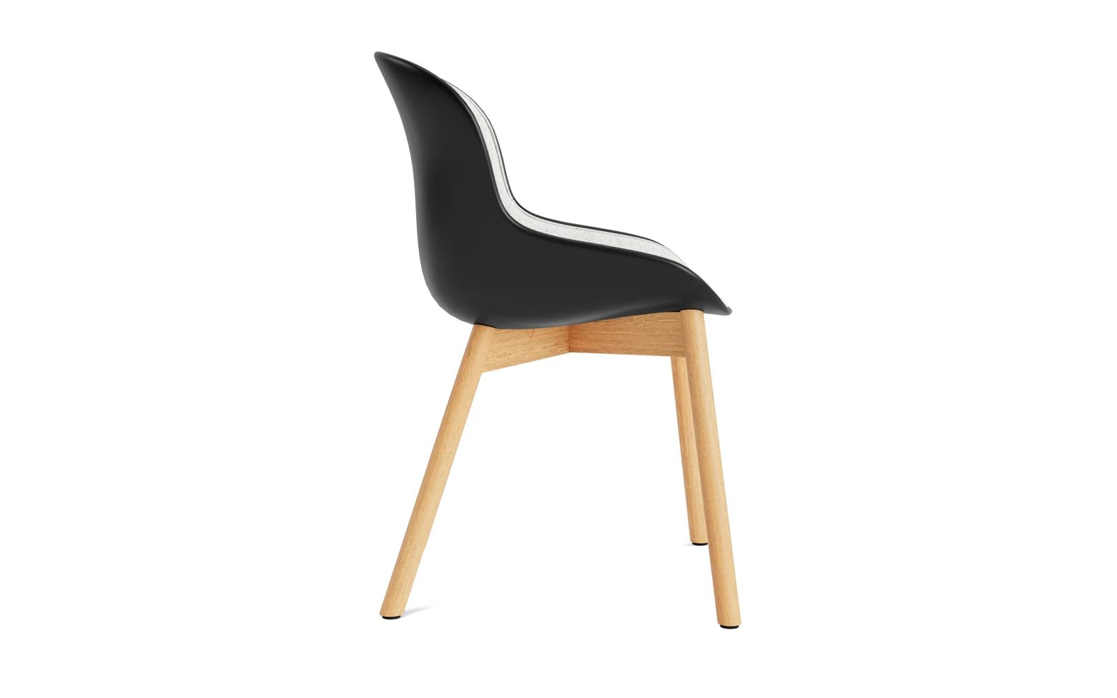 Hyg Stuhl Polster Eiche Schwarz/Hallingdal in Hallingdal 110 präsentiert im Onlineshop von KAQTU Design AG. Stuhl ist von Normann Copenhagen