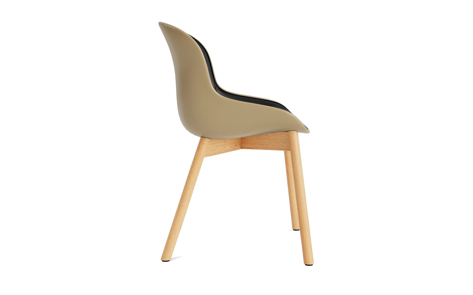 Hyg Stuhl Polster Eiche Sand/Ultra in Ultra 41599 präsentiert im Onlineshop von KAQTU Design AG. Stuhl ist von Normann Copenhagen