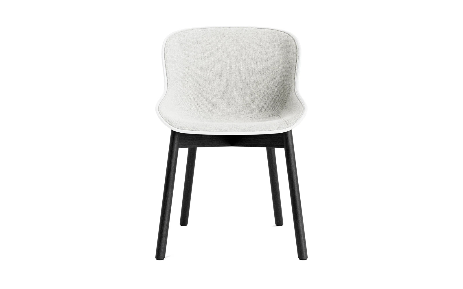 Hyg Stuhl Polster Schwarze Eiche Weiss/Hallingdal in Hallingdal 110 präsentiert im Onlineshop von KAQTU Design AG. Stuhl ist von Normann Copenhagen