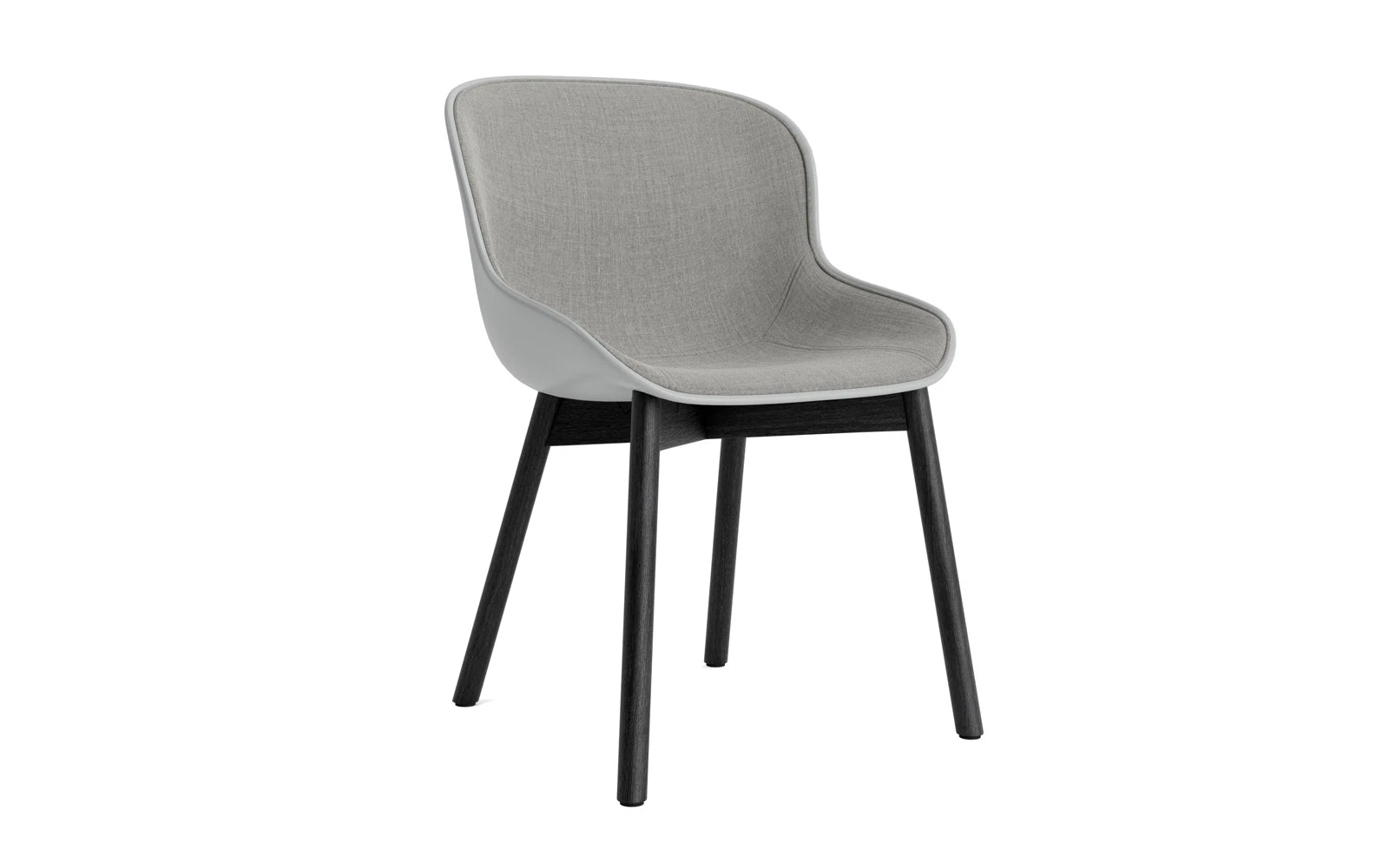 Hyg Stuhl Polster Schwarze Eiche Grau/Remix in Remix 133 präsentiert im Onlineshop von KAQTU Design AG. Stuhl ist von Normann Copenhagen