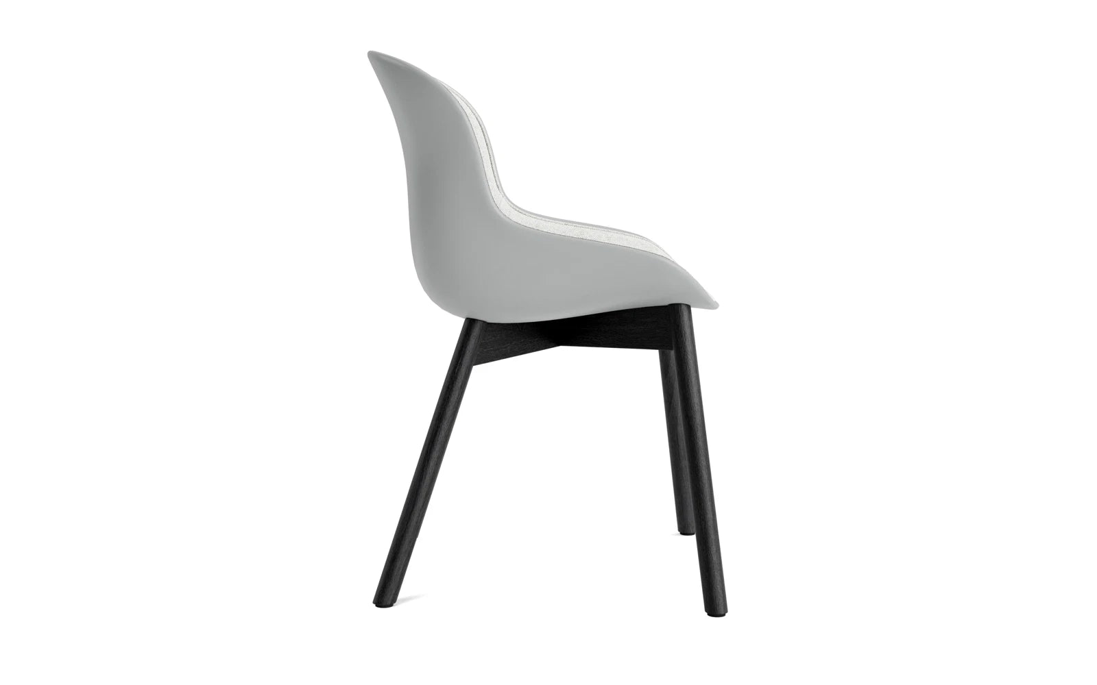 Hyg Stuhl Polster Schwarze Eiche Grau/Hallingdal in Hallingdal 110 präsentiert im Onlineshop von KAQTU Design AG. Stuhl ist von Normann Copenhagen