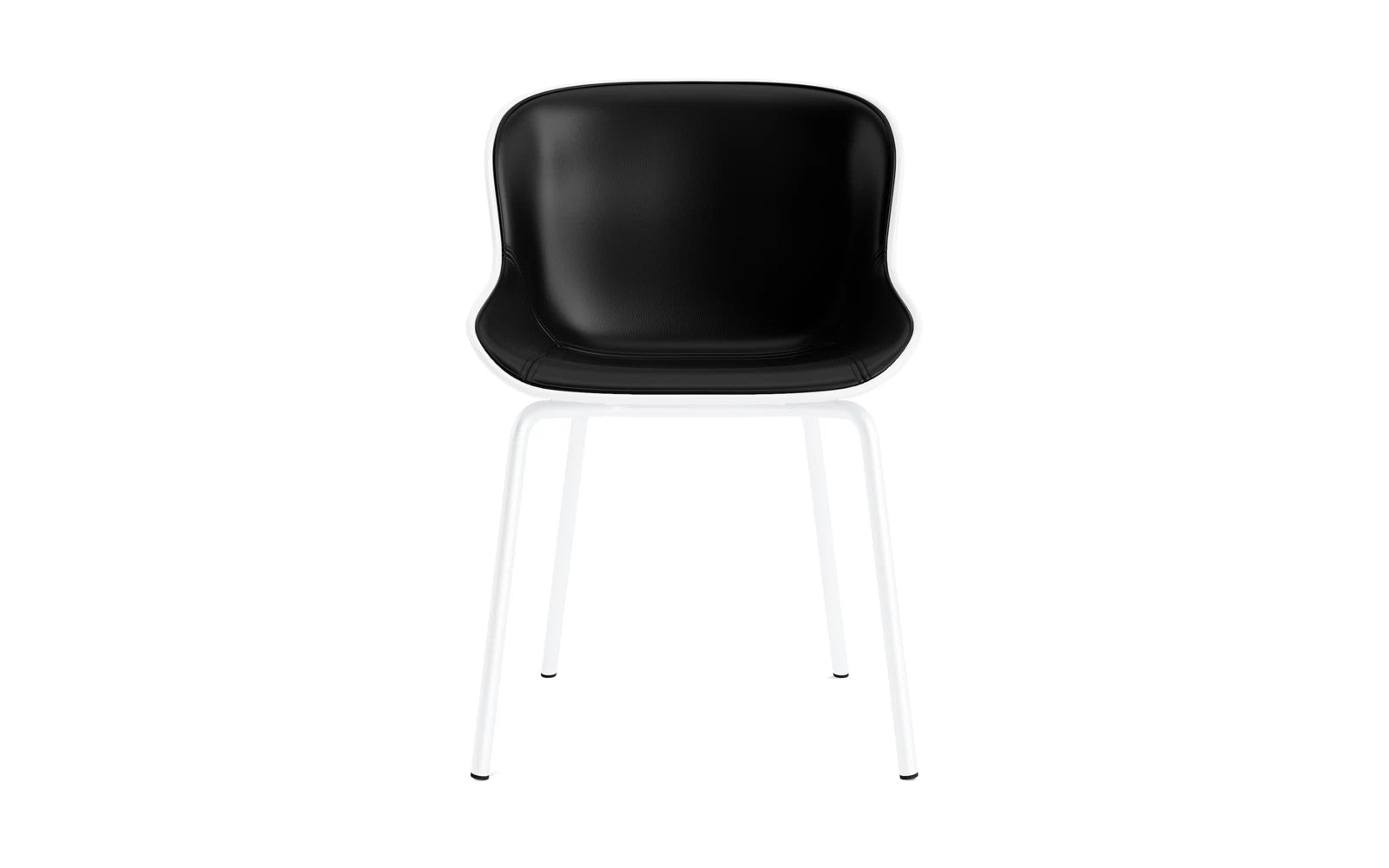 Der Hyg Stuhl in Weiß von Normann Copenhagen vereint Hygge-Gemütlichkeit mit sanften Linien und vielseitigen Polsteroptionen.