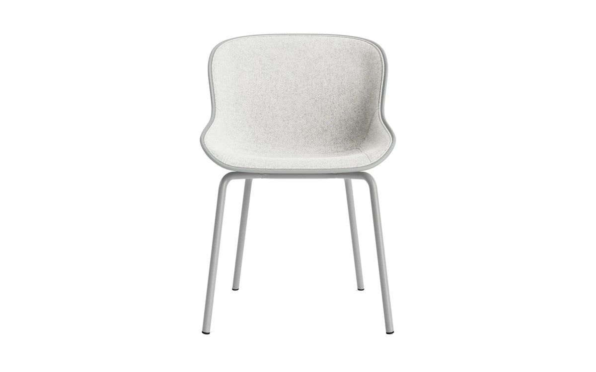 Hyg Stuhl Frontpolster Grau Stahl Grau/Hallingdal in Hallingdal 110 präsentiert im Onlineshop von KAQTU Design AG. Stuhl ist von Normann Copenhagen