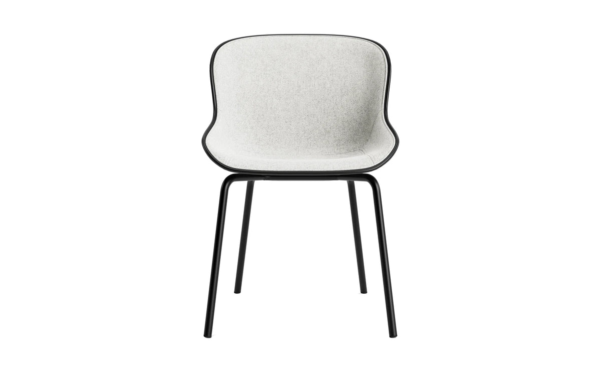 Hyg Stuhl Frontpolster Schwartz Stahl Schwartz/Hallingdal in Hallingdal 110 präsentiert im Onlineshop von KAQTU Design AG. Stuhl ist von Normann Copenhagen