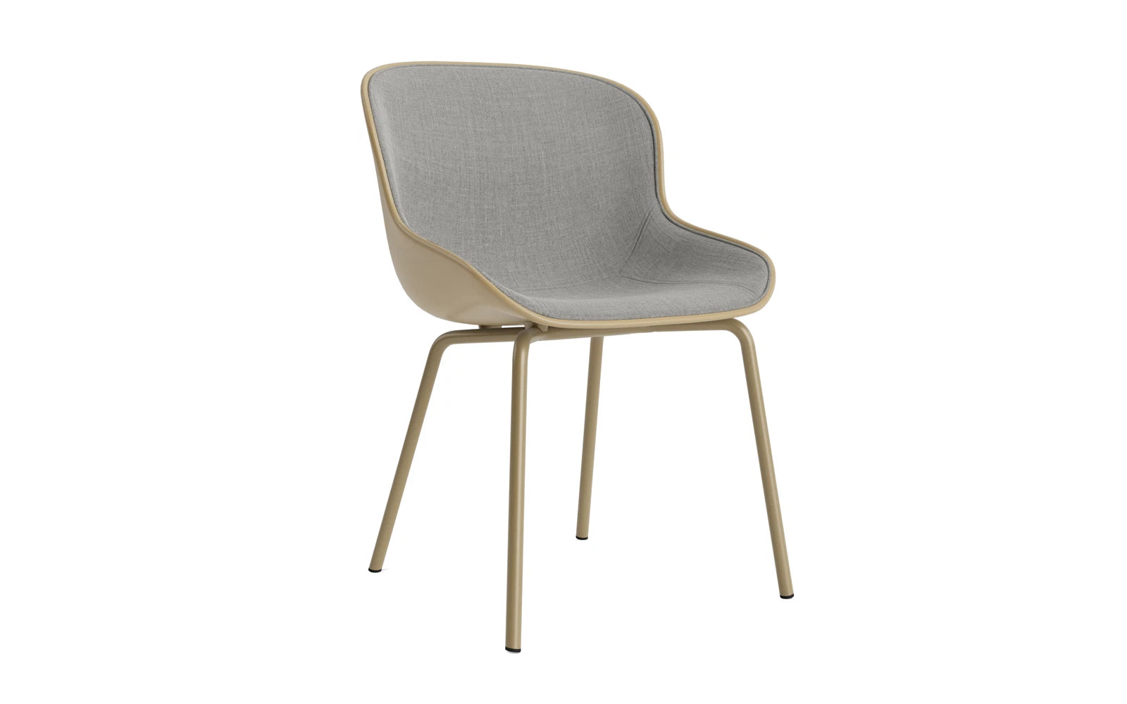 Eleganter Hyg Stuhl in Sand mit Frontpolster von Normann Copenhagen.