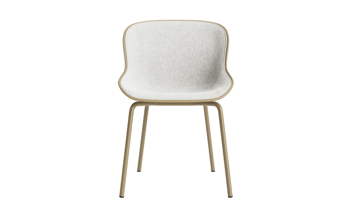 Hyg Stuhl Frontpolster Sand Stahl Sand/Hallingdal in Hallingdal 110 präsentiert im Onlineshop von KAQTU Design AG. Stuhl ist von Normann Copenhagen