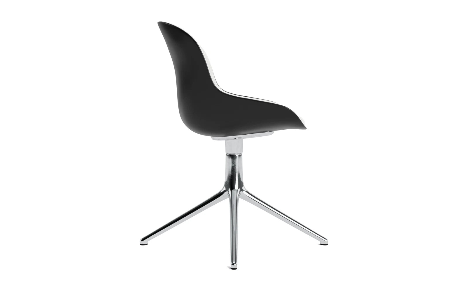 Hyg Drehstuhl 4B gepolstert Alu Schwartz /Hallingdal in Hallingdal 110 präsentiert im Onlineshop von KAQTU Design AG. Drehstuhl ist von Normann Copenhagen
