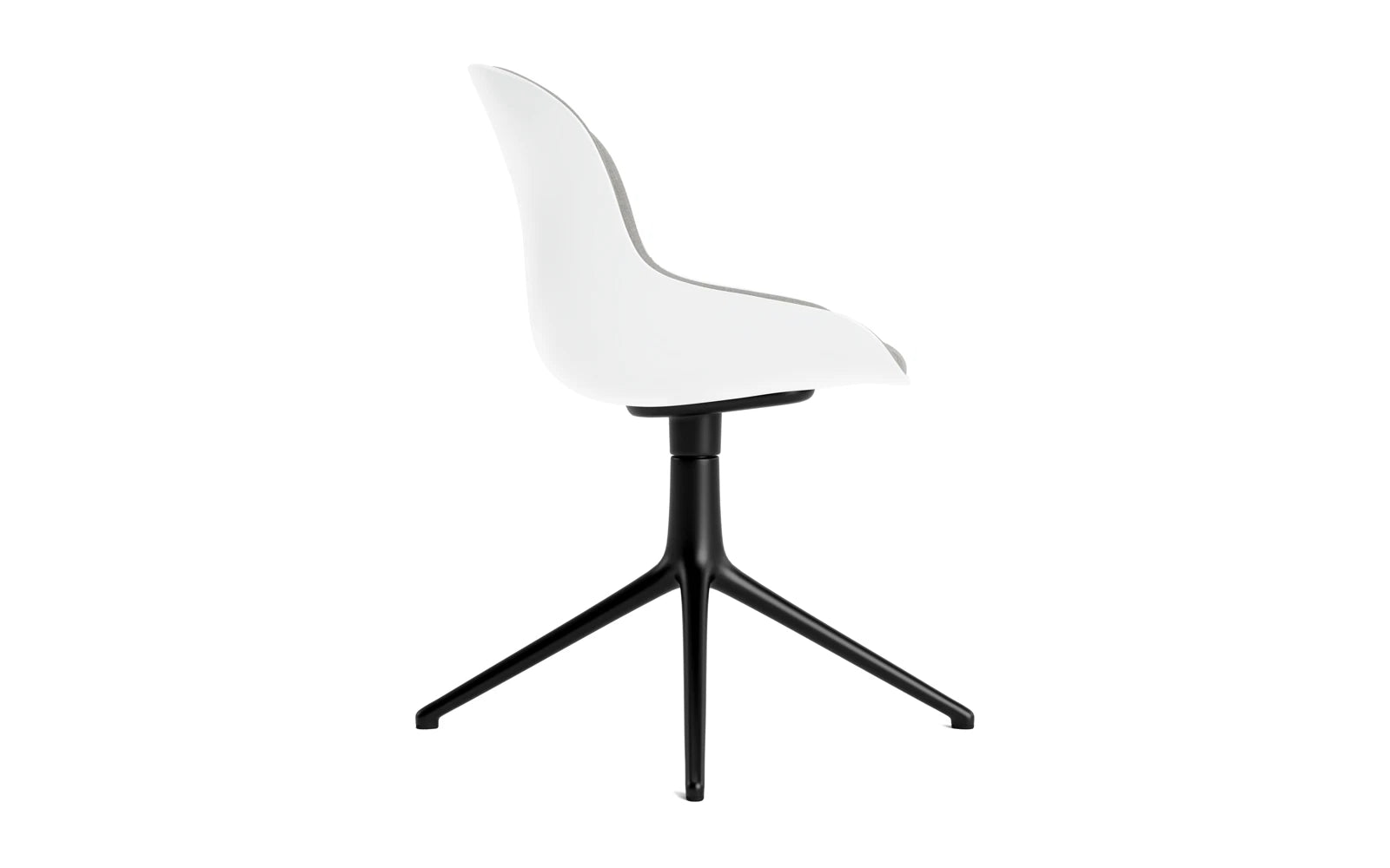 Hyg Drehstuhl 4B gepolstert Schwartz Alu Weiss/Remix in Remix 133 präsentiert im Onlineshop von KAQTU Design AG. Drehstuhl ist von Normann Copenhagen