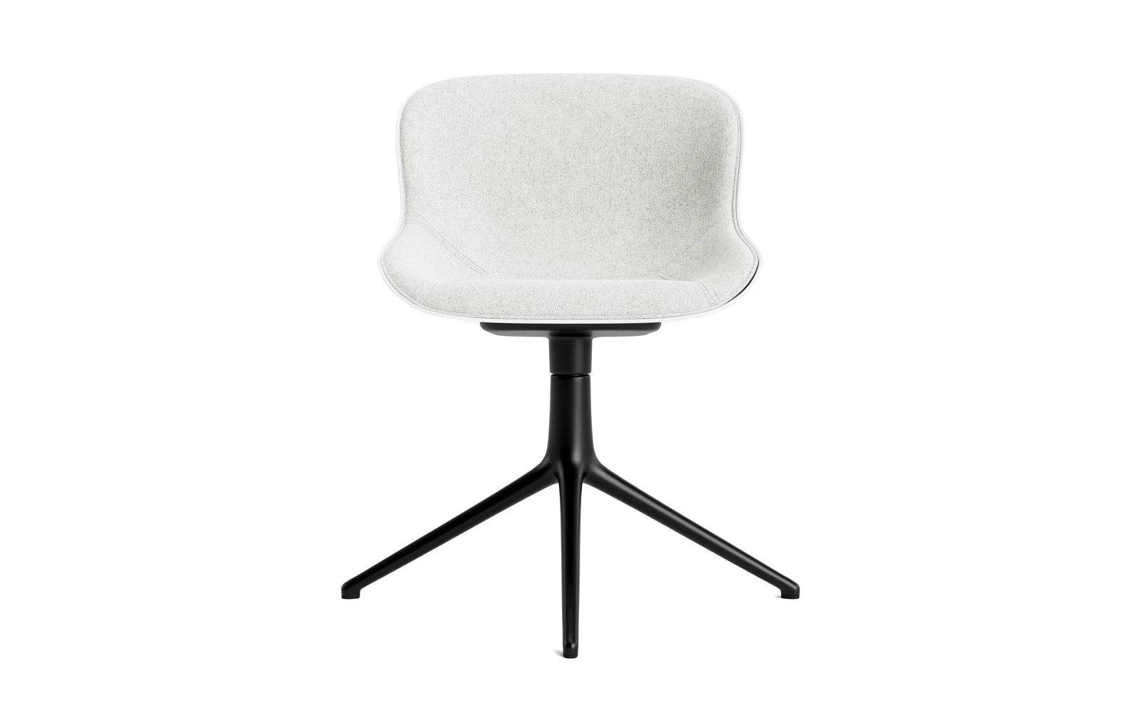 Hyg Drehstuhl 4B gepolstert Schwartz Alu Weiss/Hallingdal in Hallingdal 110 präsentiert im Onlineshop von KAQTU Design AG. Drehstuhl ist von Normann Copenhagen