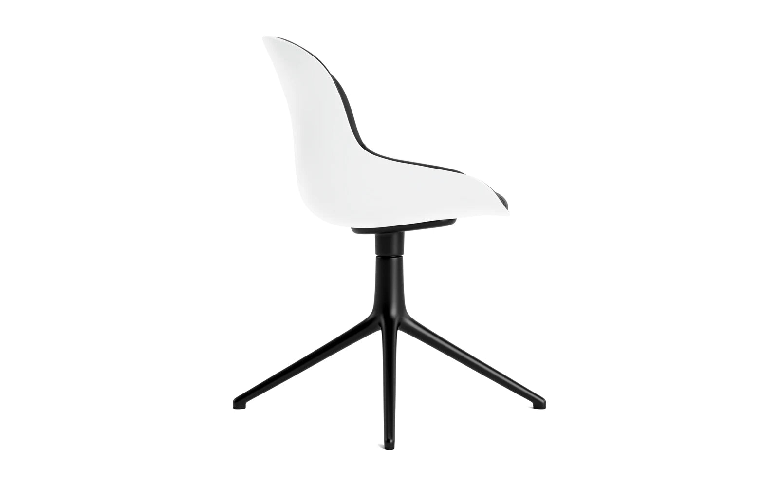 Hyg Drehstuhl 4B gepolstert Schwartz Alu Weiss/Ultra in Ultra 41599 präsentiert im Onlineshop von KAQTU Design AG. Drehstuhl ist von Normann Copenhagen