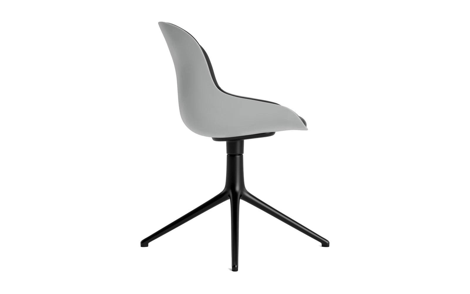 Hyg Drehstuhl 4B gepolstert Schwartz Alu Grau/Ultra in Ultra 41599 präsentiert im Onlineshop von KAQTU Design AG. Drehstuhl ist von Normann Copenhagen