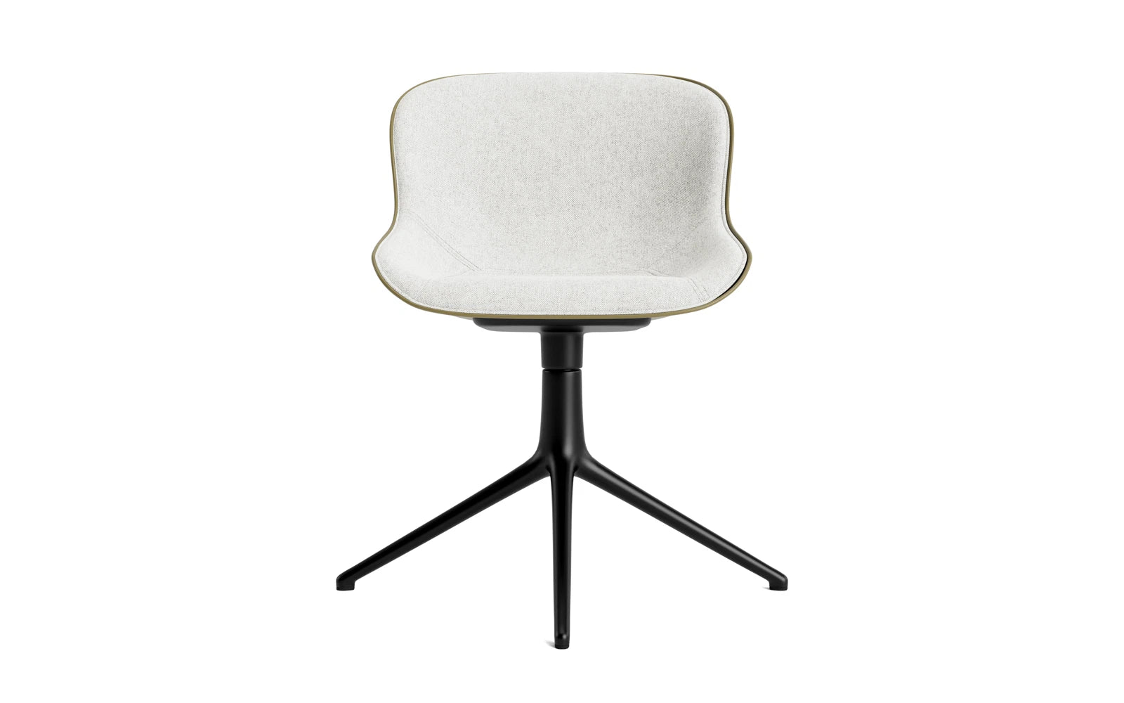 Hyg Drehstuhl 4B gepolstert Schwartz Alu Olive/Hallingdal in Hallingdal 110 präsentiert im Onlineshop von KAQTU Design AG. Drehstuhl ist von Normann Copenhagen