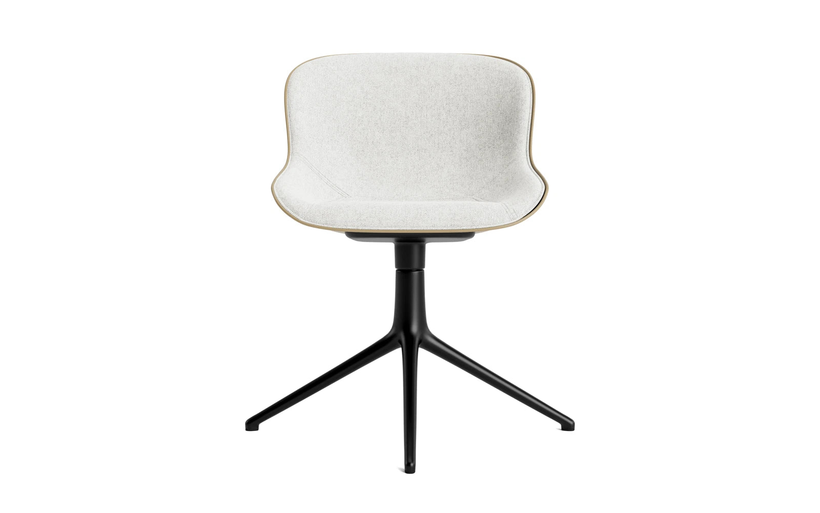 Hyg Drehstuhl 4B gepolstert Schwartz Alu Sand/Hallingdal in Hallingdal 110 präsentiert im Onlineshop von KAQTU Design AG. Drehstuhl ist von Normann Copenhagen