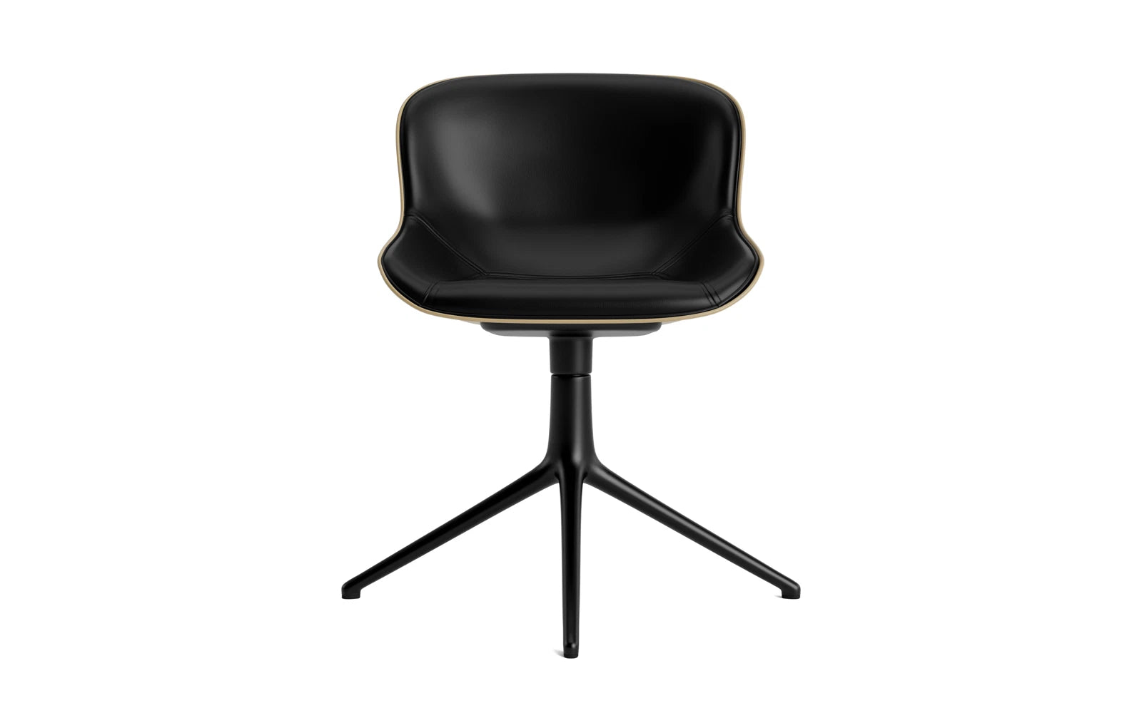 Hyg Drehstuhl 4B gepolstert Schwartz Alu Sand/Ultra in Ultra 41599 präsentiert im Onlineshop von KAQTU Design AG. Drehstuhl ist von Normann Copenhagen