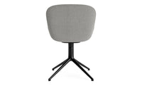 Sedia girevole Hyg Comfort 4B rivestita in alluminio nero