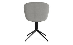 Sedia girevole Hyg Comfort 4B rivestita in alluminio nero