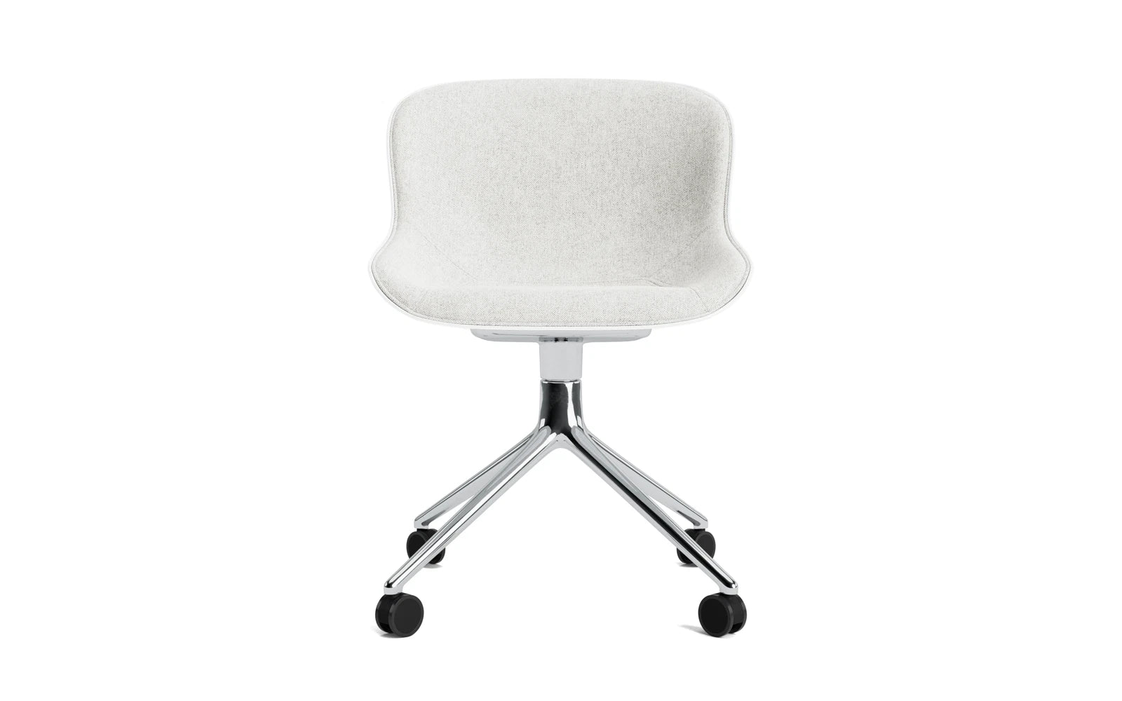 Hyg Drehstuhl 4W Aluminium Weiss/Hallingdal in Hallingdal 110 präsentiert im Onlineshop von KAQTU Design AG. Drehstuhl ist von Normann Copenhagen