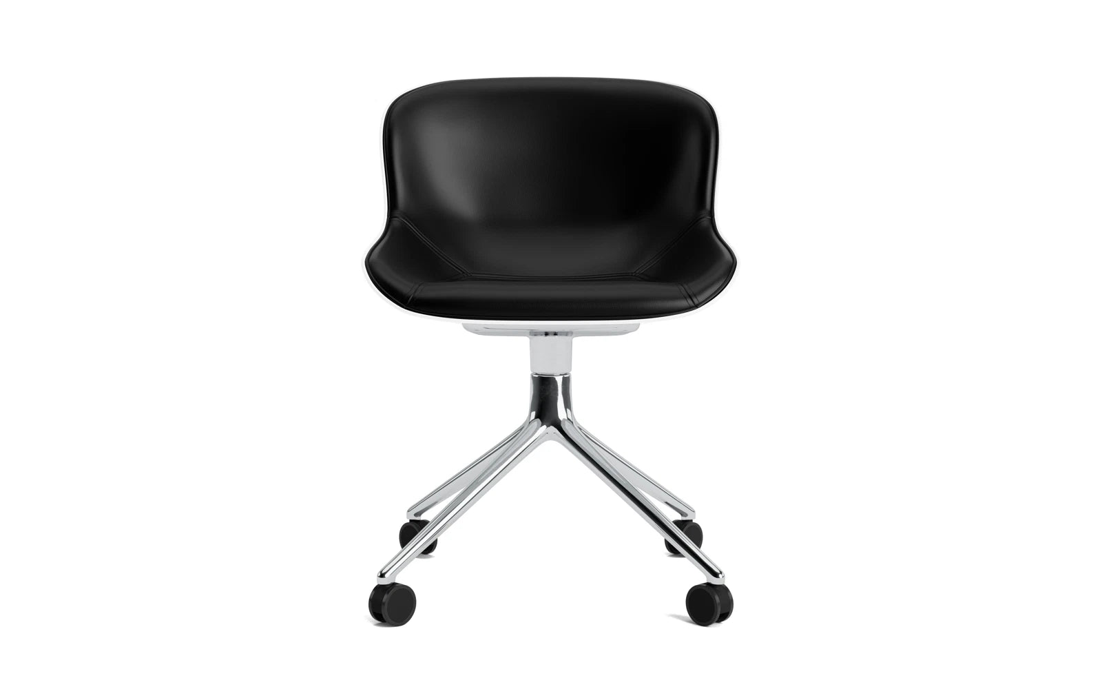 Hyg Drehstuhl 4W Aluminium Weiss/Ultra in Ultra 41599 präsentiert im Onlineshop von KAQTU Design AG. Drehstuhl ist von Normann Copenhagen