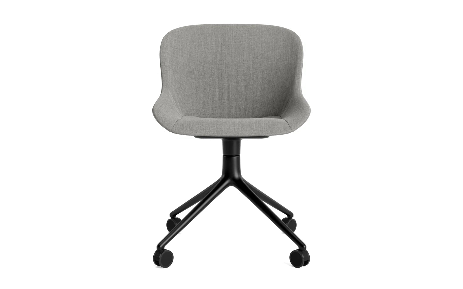 Hyg Comfort Drehstuhl 4W Vollpolster Schwarzes Aluminium Remix in Remix 133 präsentiert im Onlineshop von KAQTU Design AG. Drehstuhl ist von Normann Copenhagen
