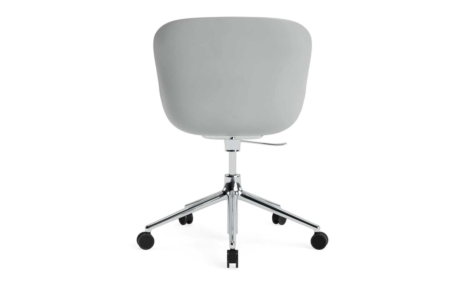 Hyg Drehsessel mit 5 Rollen Gas Lift Frontpolster Alu Grau/Hallingdal in Hallingdal 110 präsentiert im Onlineshop von KAQTU Design AG. Sessel ist von Normann Copenhagen