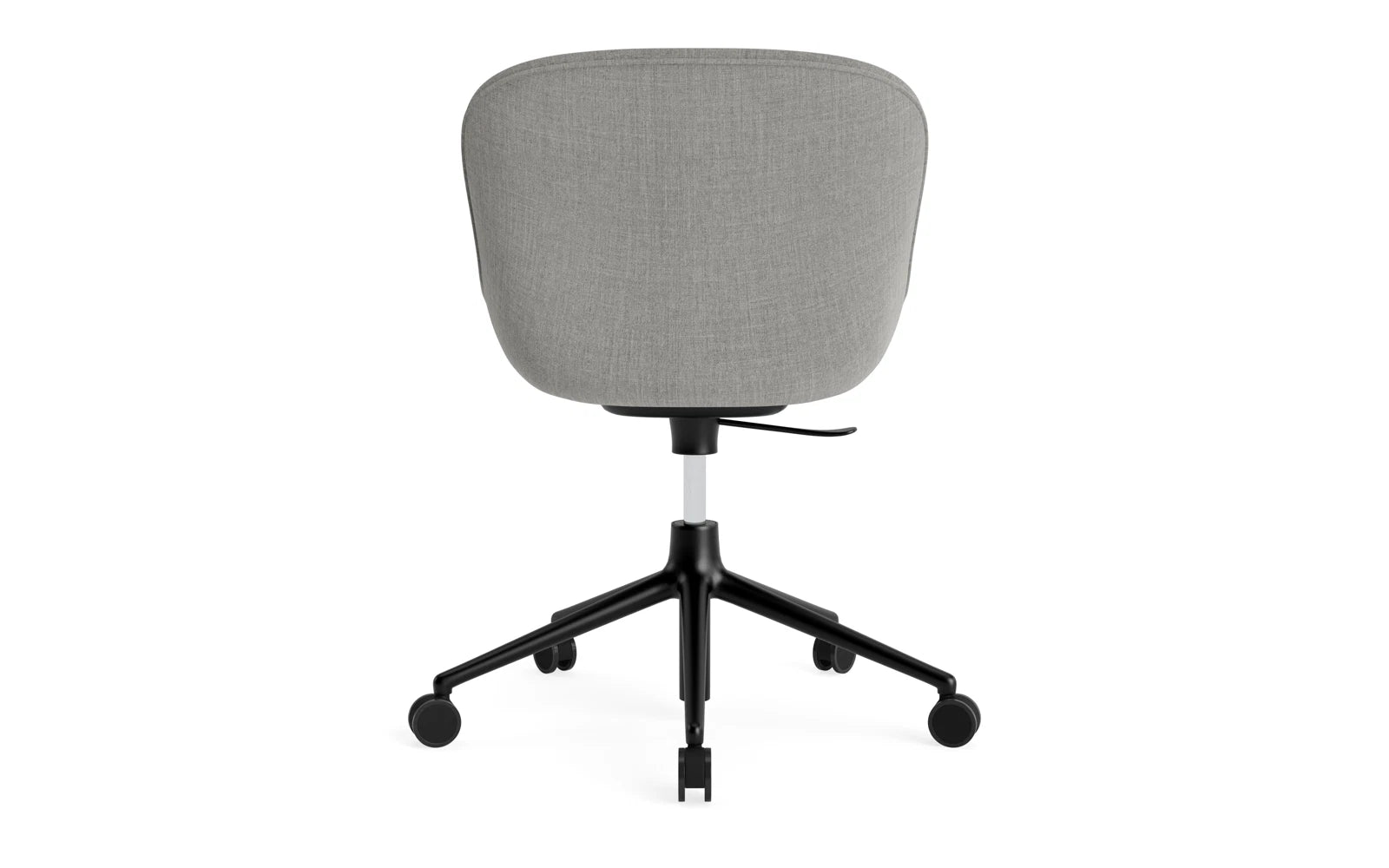Hyg Drehsessel mit Rollen Vollpolster schwarz aluminum Remix in Remix 133 präsentiert im Onlineshop von KAQTU Design AG. Sessel ist von Normann Copenhagen