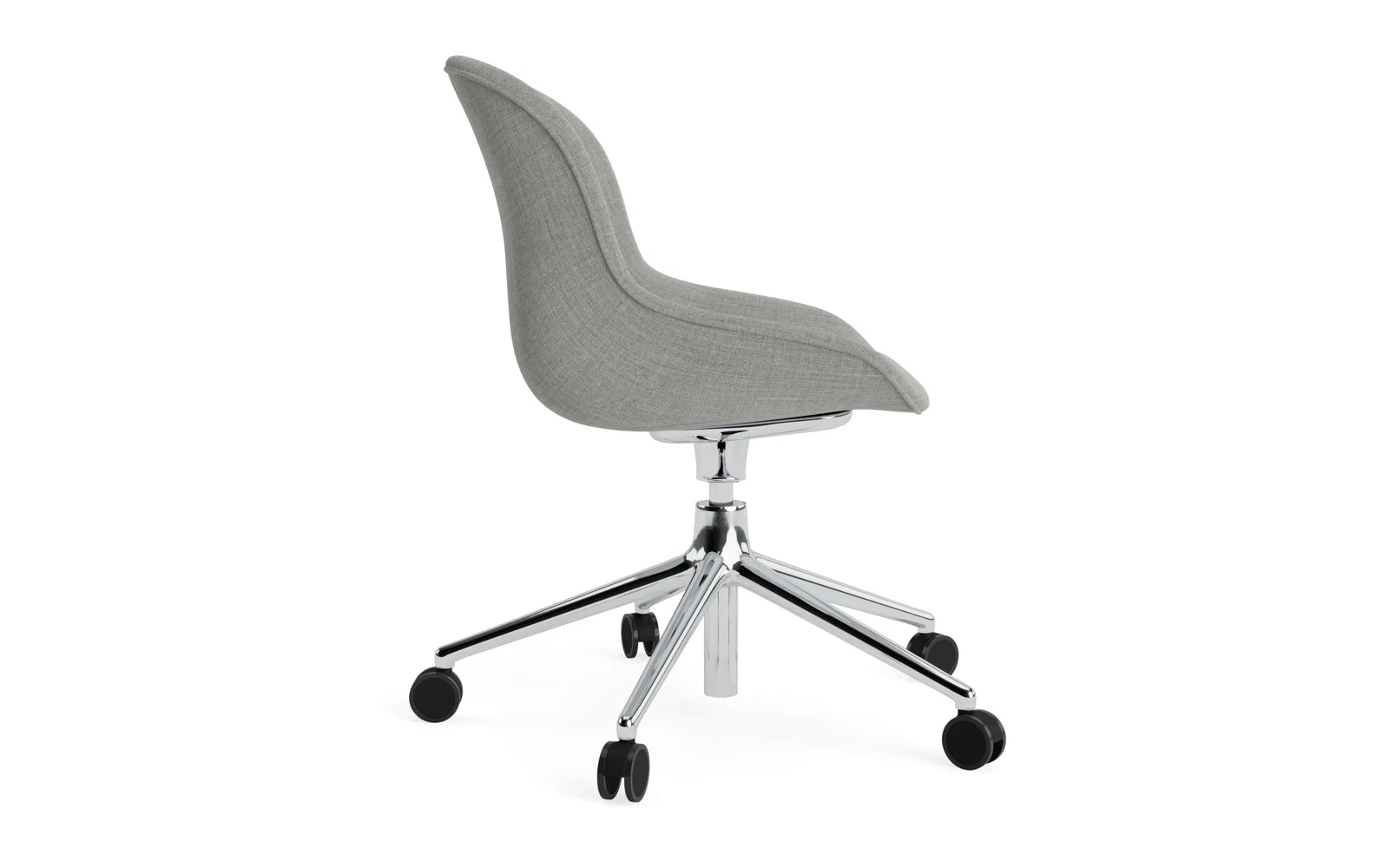 Hyg Comfort Drehsessel mit 5 Rollen Gas Lift Polster Alu Remix in Remix 133 präsentiert im Onlineshop von KAQTU Design AG. Sessel ist von Normann Copenhagen